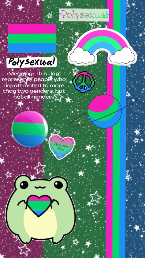 I changed it up a bit cuz I didn't like some of the details on the other one💗💚💙 #pride #prideflags #polysexual #polysexualpride #polysexuality Abrosexual Flag Wallpaper, Cupiosexual Flag, Poly Amorous Flag, Polysexual Flag, Pride Flags Sexuality, Polyamourus Pride Flag, Lgbt Sticker, Rainbow Pride, Pride Flags