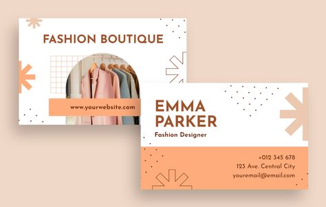 Fashion Designer Business Card, Cartoons Krishna, Boutique Business Cards, Designer Business Card, Visiting Card, Brand Kit, Business Card Template Design, Boutique Fashion, Visiting Cards