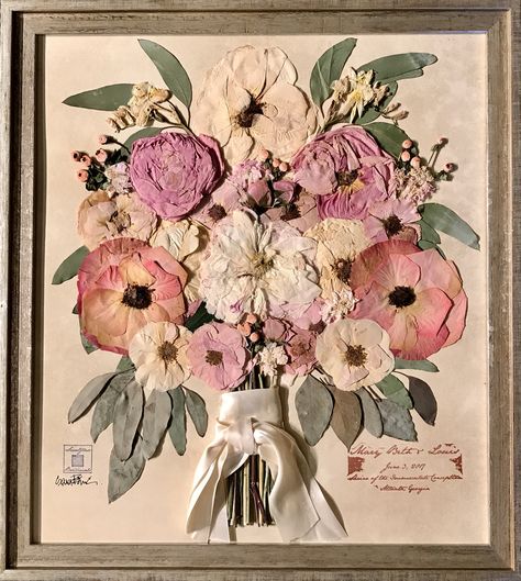 Pressed Flower Art Picture Frames, Pressed Flowers Diy, Wedding Bouquet Preservation, Bouquet Preservation, Pressed Flower Art, Flower Stands, Newlywed Gifts, How To Preserve Flowers, Birthday Gift Ideas