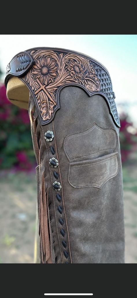 Shotgun Chaps Pattern, Shotgun Chaps, Western Chaps, Ranch Riding, Riding Chaps, Handmade Leather Work, Cowboy Action Shooting, Leather Working Projects, Horse Gear