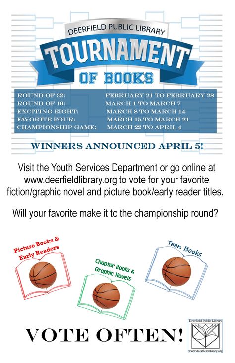 Learn how one library excites kids about books and reading each year during March by using a sports-themed "Tournament of Books." Teen Library Displays, Tournament Of Books, Teen Library, Youth Services, About Books, Library Programs, Library Displays, Work Inspiration, Slam Dunk