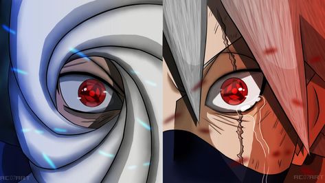 Kakashi  Obito by Animesh2001 on @DeviantArt Naruto And Boruto, Naruto Jiraiya, Naruto Cool, Kakashi And Obito, 4k Wallpapers For Pc, Naruto Shippudden, Hacker Wallpaper, Wallpaper Dekstop, Superhero Wallpaper