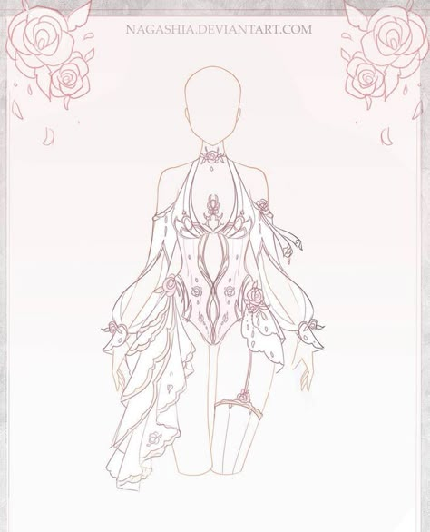 Adoptable Auction, Fashion Illustrations Techniques, Fashion Drawing Tutorial, Fantasy Outfits, Fairy Clothes, Clothing Design Sketches, Drawing Anime Clothes, Dress Design Sketches, Dress Drawing