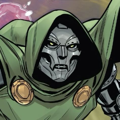 Doctor Doom Comic Icons, Doctor Doom Pfp, Doctor Doom Comic, Doctor Doom Art, Infamous Iron Man, Doom Guy, Marvel Stories, Doom Art, Marvel Moments