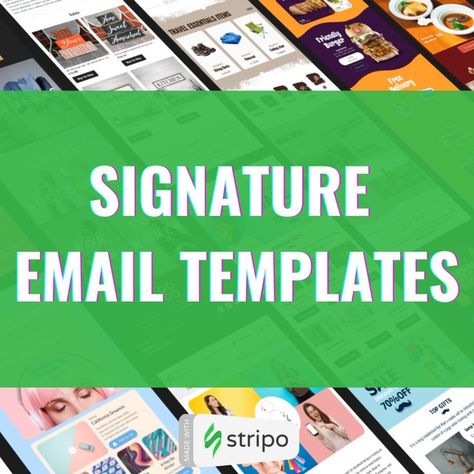 Explore our Signature email templates to find just the right look for you. #SignatureEmailTemplates #EmailNewsletterTemplate #EmailTemplate #EmailDesign #EmailMarketing #Mailchimp #Newsletter Photographer Email Templates, Sales Email Template, Free Email Templates, Html Email Templates, Birthday Email, Design Campaign, Holiday Emails, Email Template Design, Email Newsletter Template