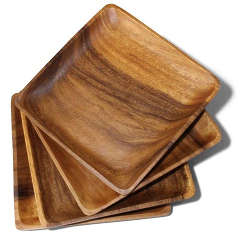 PRICES MAY VARY. Square Dinnerware Plates: Wrightmart Acacia wood dinner plates add a touch of rustic charm to your table, perfect for serving appetizers, main courses, and desserts. Wooden Servers: This set includes four 10-inch square plates, offering a modern yet traditional design, crafted from sustainable acacia wood for dining and decorative food display. Durability & Lightweight: Handmade from natural Acacia wood, these joint-free, glue-free plates provide continuous grain for enhanced du Wood Plate Chargers, Wood Plates, Rustic Plates, Wooden Plates, Square Plates, Authentic Design, Plates Set, Charger Plates, Hand Shapes