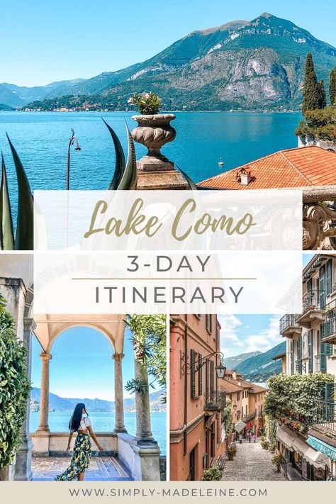 3 Days in Lake Como: A Complete 3-Day Lake Como Itinerary (2023) Lake Como Itinerary, Lac Como, Milan To Lake Como, Lake Como Travel, Travelling Italy, Europe Backpacking, Milan Travel, Travelling Europe, Comer See