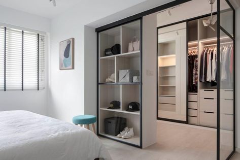 These 15 Home Ideas Are Most-liked on Our Instagram in 2019 | Qanvast #qanvast #singaporehomes #walkinwardrobe #wardrobe #closet Clothes Jewellery, Walk In Wardrobe Design, Open Wardrobe, Walk In Closet Design, Armoire Dressing, Wardrobe Door Designs, Open Closet, Wardrobe Room, Bedroom Closet Design