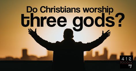 Christians do not believe in three gods; they believe in a triune God. “Christians believe in three gods” is something said when someone doesn't understand the word Trinity or how believers see God. "Trinity" is a word we use to explain how God is one single being AND also three persons. We aren't required to understand it perfectly in order to accept the reality of it. But it’s not a contradiction because the Bible repeatedly backs up the concept of a single triune God. When we accept God's thr The Trinity Explained, Triune God, Isaiah 6, Isaiah 55, 1 Timothy, Short Article, The Trinity, God The Father, Bible Studies