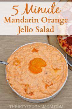 This creamy 5 Minute Mandarin Orange Jello Salad is such a light refreshing side dish or dessert. And it's so easy to make too- all you need is 5 minutes! Mandarin Orange Jello, Mandarin Orange Jello Salad, Orange Jello Salad, Jello Deserts, Orange Jello Salads, Congealed Salad, Jello Dessert Recipes, Cheese Wontons, Orange Jello