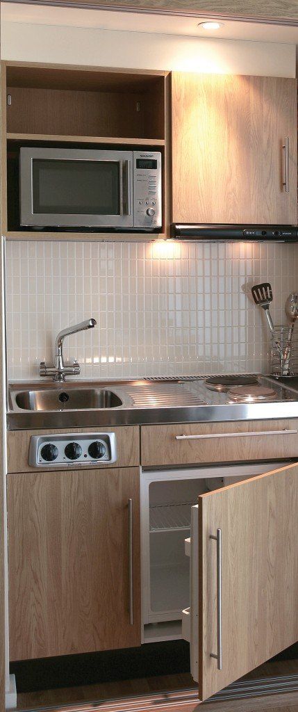 Office Kitchens, Kitchen Sink Units, Kitchenette Ideas, Over Kitchen Sink, Kitchen Appliance Storage, Cabin Kitchen, Hidden Kitchen, Appliances Storage, Microwave In Kitchen