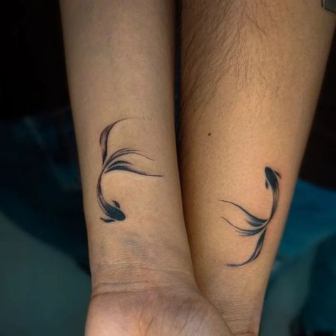 DêV on Instagram: "Fish tattoo represents persistence, wisdom, power and symbol of peace... At @natattoostudiojaipur . . . . . . . . . . . . . . . . . . . #natattoo #natattoostudio #fishtattoo #coupletatoo #tattooideas #tattoo #tattooartist #tattoos" Peace Tattoos, Symbol Of Peace, Fish Tattoo, September 7, Inspirational Tattoos, Tattoo Studio, Fish Tattoos, Stylish Nails, Tattoo Artists