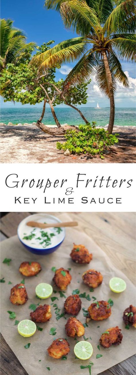 Key Lime Sauce, Grouper Fish Recipes, Grouper Recipes, Summer Suppers, Eyes Bigger, Florida Recipes, Seafood Festival, Grouper Fish, Conch Fritters