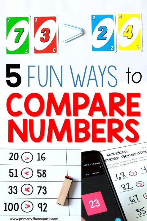 Fun Greater Than Less Than Activities - Primary Theme Park Comparing Numbers 1st Grade, Number Comparison Activities, Comparing 3 Digit Numbers 2nd Grade, Comparing 2 Digit Numbers First Grade, Comparing Numbers First Grade, Greater Than Less Than Activities, Pet Activities, Compare Numbers, Greater Than Less Than