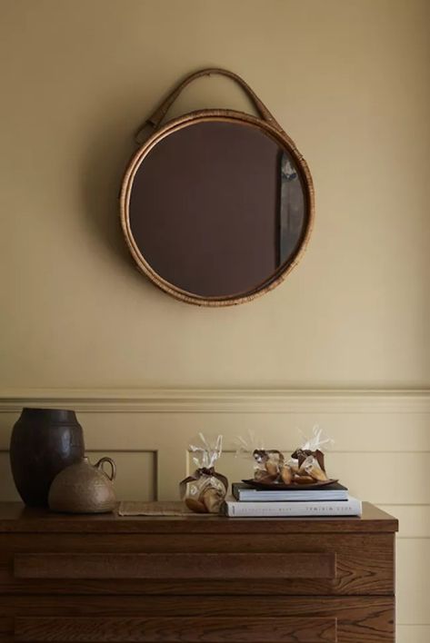 Best Entryway Paint Colors, Ocre Wall, Entryway Paint, Entryway Paint Colors, Gold Paint Colors, Interior Paint Finishes, Warm Neutral Paint Colors, Husband Office, Color Combinations Paint