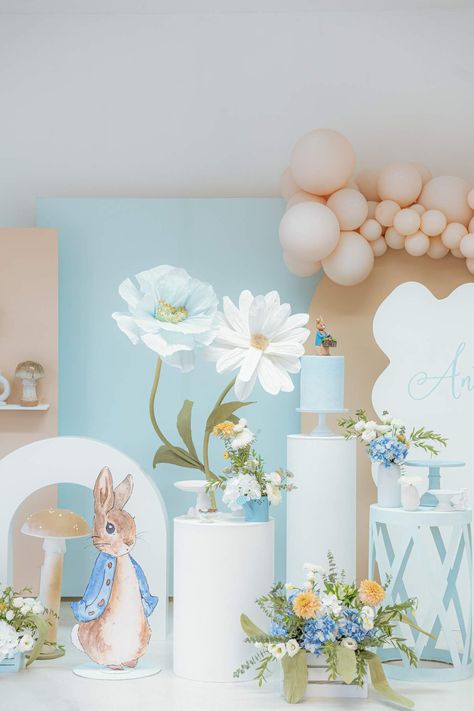 Peter Rabbit Birthday Party Ideas | Photo 1 of 10 | Catch My Party Boy 2nd Birthday Party Ideas, Rabbit Theme Party, 2nd Birthday Party Ideas, Peter Rabbit Theme Party, Peter Rabbit Birthday Party, Rabbit Birthday Party, Boy 2nd Birthday, Confetti Theme, Toy Story Party Decorations