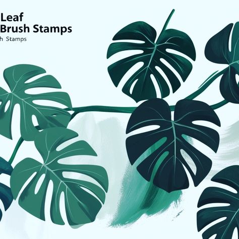 Monstera Leaf Procreate Brush Stamps A stunning collection of Procreate brushes designed to replicate the unique texture and patterns of a Monstera leaf. The brushescapture the dramatic holes and veins, offering artists the ability to create lush, https://crmrkt.com/NevG0d Monstera Pattern, Procreate Brushes, Monstera Leaf, Lush, To Create, Stamp, Texture, Pattern, Design