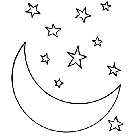 Luna para colorear             Dibujos de lunas para imprimir y pintar Sun Coloring Pages, Shape Coloring Pages, Moon Coloring Pages, Turtle Coloring Pages, Star Coloring Pages, Printable Star, Good Night Moon, Print Out, Coloring Pages To Print