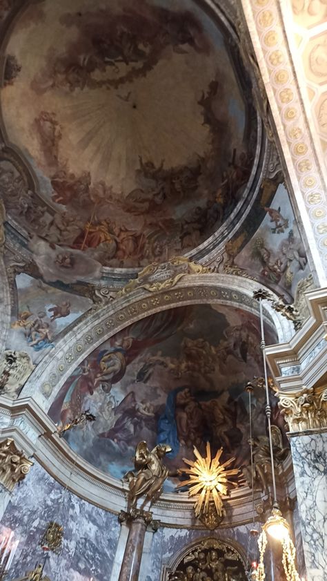 Italian Church Aesthetic, Italian Chapel, Aesthetic Church, Church Painting, Church Aesthetic, Italian Aesthetic, Catholic Churches, Sacred Hearts, Catholic Wedding