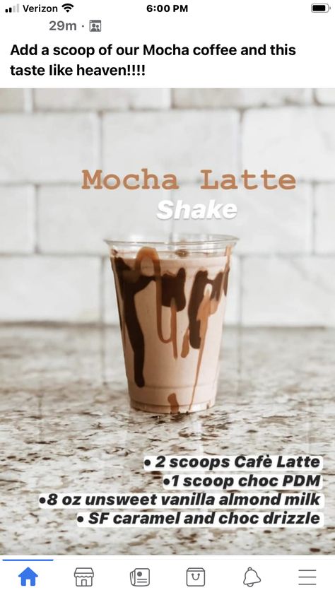 Herbalife Cafe Latte Recipes, Javy Recipes, Herbalife Coffee, Fall Teas, Cafe Latte Recipe, Nutrition Shake Recipes, Shake Bar, Blended Ice Coffee, Mocha Shake