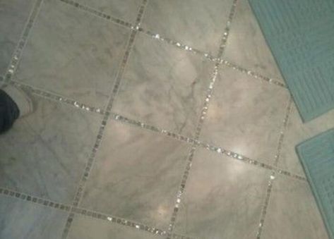 Sparkly Grout, Glitter Bathroom, Glitter Floor, Glitter Tiles, Glitter Grout, تصميم للمنزل العصري, Hemma Diy, Glitter Decor, Tile Grout