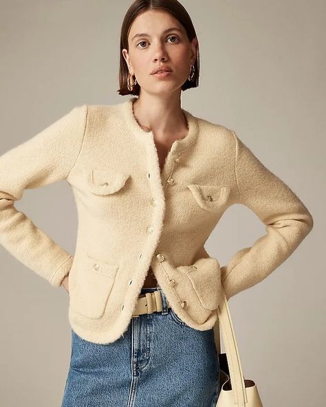 These 30 J.Crew Labor Day Sale Finds Are as Chic as It Gets | Who What Wear Fall Color Trend, Lady Jacket, Labor Day Sale, Jcrew Collection, Jcrew Sweater, Textured Sweater, J Crew Men, Jcrew Women, Soft Summer