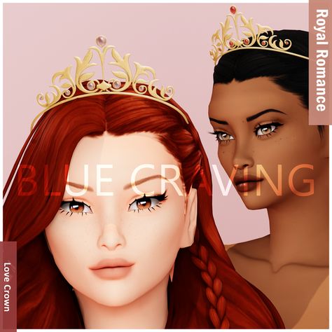 Royal Romance - Love Crown | Patreon Sims 4 Princess Crown, Sims 4 Cc Crown Patreon, Sims 4 Cc Crown Male, Sims 4 Royal Cc Crown, Sims 4 Crown Cc Maxis Match, Royalty Mod Sims 4, Sims 4 Crown Cc, Sims 4 Princess Cc, Sims 4 Royal Cc