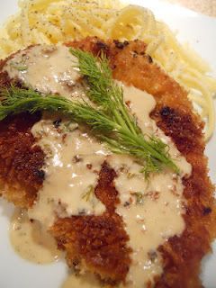 ★~ Pork Schnitzel ~★~ with Sour Cream Dill Sauce ~★                    #pork. #schnitzel German Weiner Schnitzel Recipe, Weiner Snitzel Recipe, Weiner Schnitzel Recipe Pork, Sauce For Pork Schnitzel, Shnitzle Recipe Pork Sauce, Wiener Schnitzel Recipe, Pork Schnitzel Sauce, Pork Schnitzel Recipe Gravy, Schnitzel Gravy Recipe