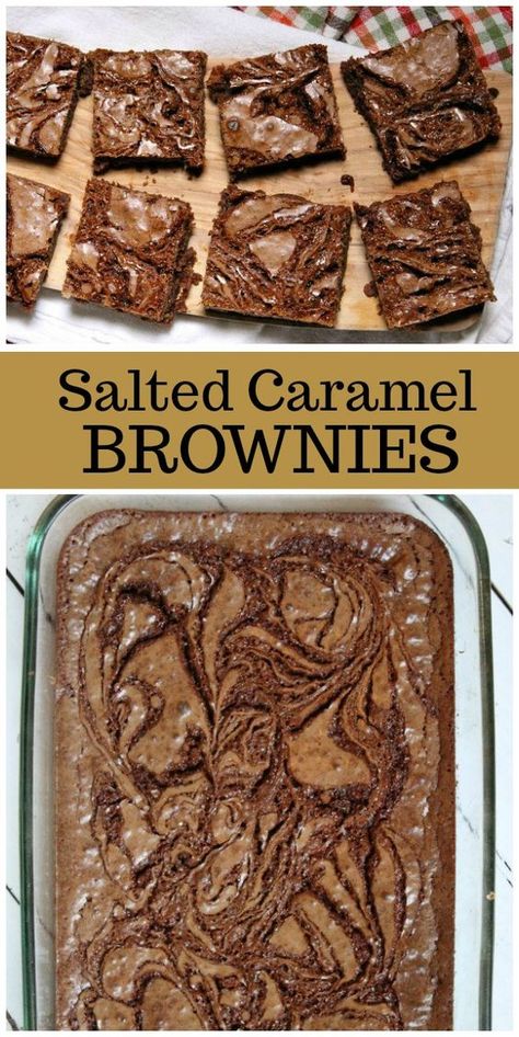 Salted Caramel Brownie Recipe, Caramel Brownies Recipe, Vegan Shortbread, Salted Caramel Recipes, Salted Caramel Brownies, Sandwich Bar, Caramel Brownies, Delicious Brownies, Recipe Girl