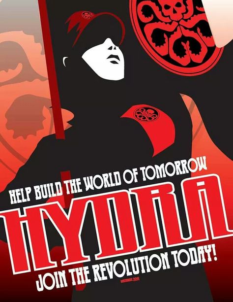 Hydra Propaganda poster by Angela McKendrick Wonder Woman Comics, Captain Hydra, Hydra Marvel, Hail Hydra, True Lies, Art Flash, Recruitment Poster, Propaganda Poster, Propaganda Art