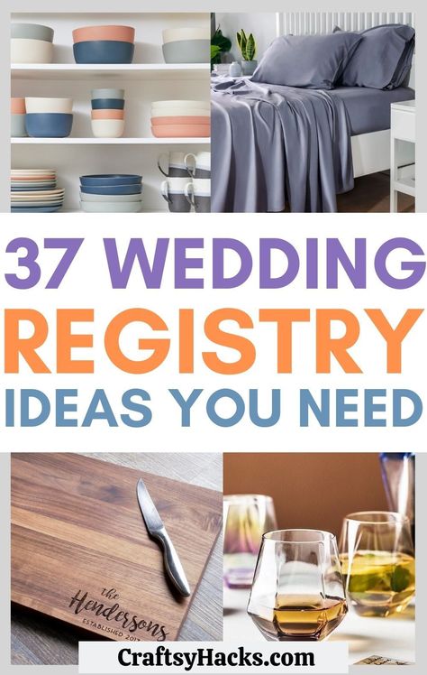 You can easily fill up your wedding registry when you use this amazing list of unique wedding registry ideas. There is something perfect for every couple and every budget on this list of wedding registry ideas. Wedding Registry For Established Couple, Wedding Registry Ideas, Simple Beach Wedding, Registry Ideas, Weddings By Color, Signature Ideas, Wedding Dress Pictures, Unique Tables, Etsy Wedding