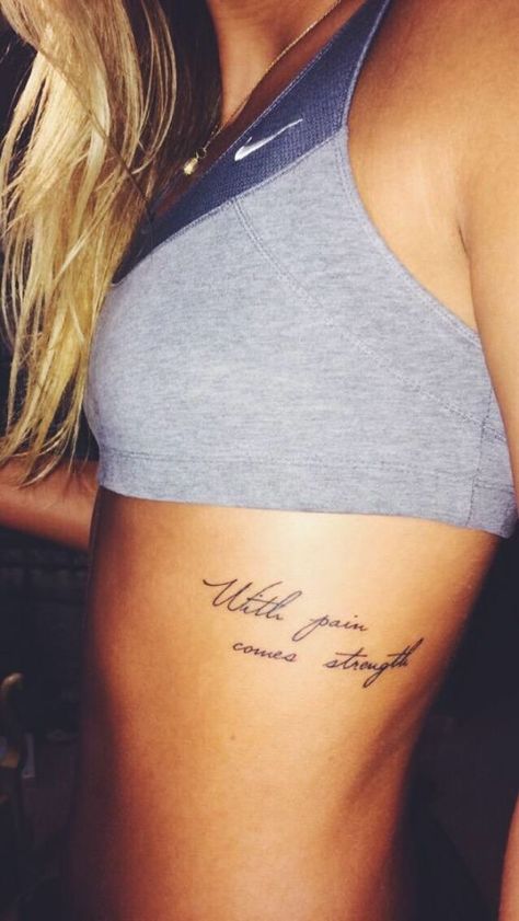 Placement Womens Minimalist Tattoos, We Got This Tattoo, Athletic Tattoos, More Than Enough Tattoo, First Tattoo Ideas For Women Meaningful, Powerful Tattoos For Women Strength, Thigh Tattoo Quotes, Small Tattoo Placement, Tattoo Spots