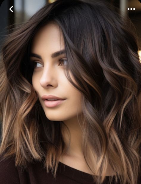 Spring Haircut, Brunette Balayage, Brown Hair Balayage, Hair Balayage, Shoulder Length Hair Cuts, Short Hair Balayage, Balayage Brunette, Shoulder Length Hair, Medium Length Hair Cuts