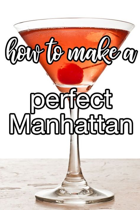 Manhattan Cocktail - The Manhattan is a cocktail almost as well known as its namesake city, but how to make one properly is less common knowledge. Add it to your drink arsenal, it's bound to impress. | CDKitchen.com Easy Manhattan Cocktail, How To Make A Manhattan, Manhatten Cocktail Recipes, Manhatten Cocktail, Manhattan Drink, Manhattan Cocktail Recipe, Manhattan Recipe, Manhattan Cocktail, Common Knowledge