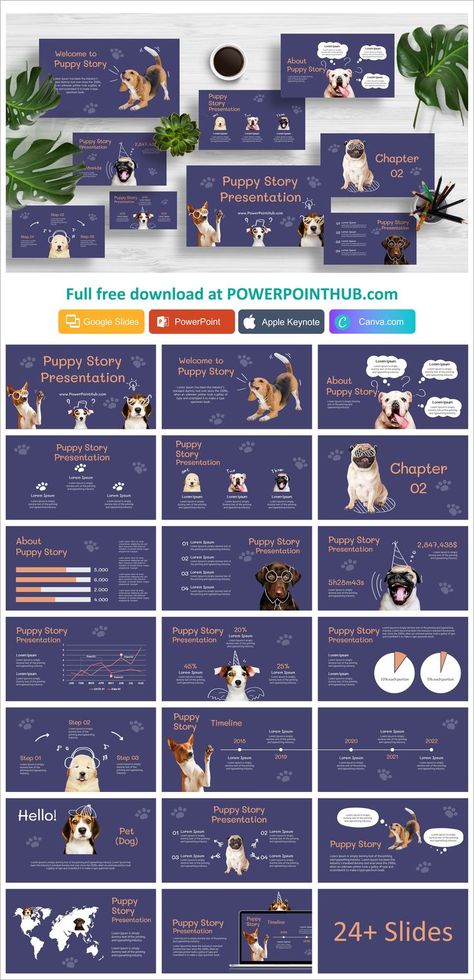 Dog Presentation, Story Presentation, Keynote Design, Templates Powerpoint, Business Ppt, Template For Powerpoint, Slides Design, Business Presentation Templates, Powerpoint Design Templates