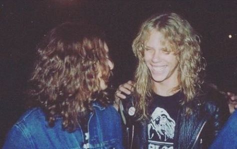 Cliff and James × #CliffBurton #JamesHetfield #Metallica #ThrashMetal #HeavyMetal #MFF #Metalhead #Metalheads James Metallica, Metallica Band, Cliff Burton, Master Of Puppets, James 3, Kirk Hammett, 80s Bands, James Hetfield, Mötley Crüe