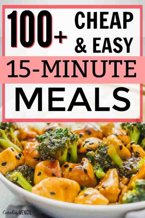 Cheap Bulk Meals, Dinner Meals Recipes, Bulk Meals, 15 Min Meals, Meals For Dinner, 15 Minute Dinners, Inexpensive Dinners, Easy Cheap Dinners, Budget Friendly Dinner