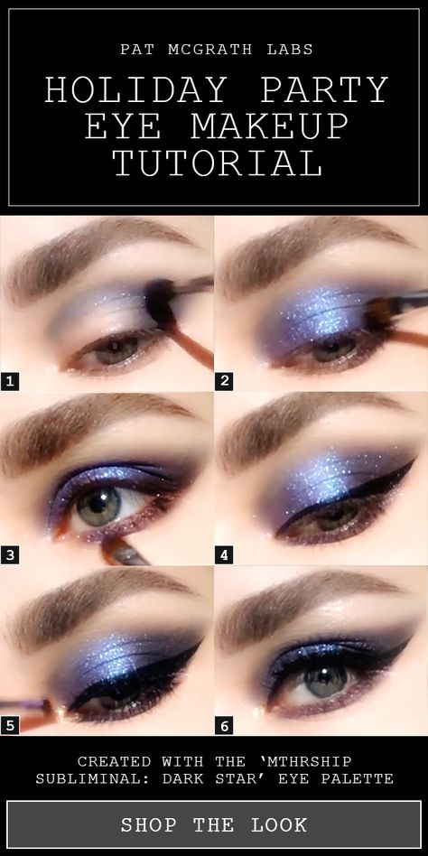 Party Eye Makeup Tutorial, Cat Eye Eyeshadow, Party Eye Makeup, 2018 Makeup, Gold Smokey Eye, Makeup Recipes, Smokey Eye Makeup Tutorial, Cat Eye Makeup, Dark Star