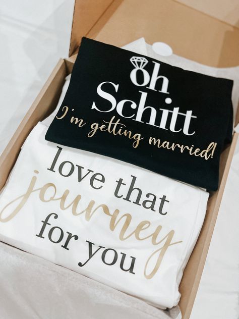 Schitts Creek Bridal Shower Theme, Schists Creek Party, Schitts Creek Bachelorette Party, Schitt’s Creek Bachelorette, Schitt’s Creek Birthday Party, Schitts Creek Baby Sprinkle, Bachelorette Themes, Schitts Creek, Bachelorette Trip