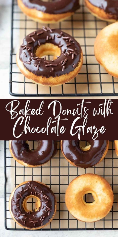 Mini Chocolate Covered Donut Recipe, Chocolate For Donuts Recipe, Donut With Chocolate Glaze, Mini Chocolate Donut Recipe, Easy Chocolate Glaze For Donuts Recipe, Chocolate Frosted Donuts Recipe, Homemade Glazed Donuts Recipe Easy, Homemade Cake Donuts Recipe Baked, Chocolate Frosting For Donuts Recipe