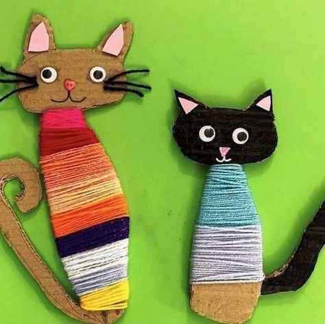 Paper Rainbow, Crafts For Kids Paper, Kitchen Redesign, Rainbow Paper, Hand Crafts For Kids, Origami Crafts Diy, Kindergarten Art, Cat Crafts, Paper Crafts For Kids