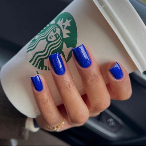 royal blue nails, cobalt blue nails, summer nail colors, royal blue nail designs, acrylic royal blue nails, royal blue nail designs, royal blue nail art Nail Designs Royal Blue, Royal Blue Short Nails, Nails Cobalt Blue, Square Shape Nails, Royal Blue Nails Designs, Cobalt Blue Nails, Patriotic Nails Design, Royal Blue Nails, Shape Nails