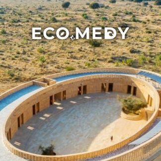 EcoMedy on Instagram: ""Transforming education in the desert! 🌵📚 . New York-based studio @dianakelloggarchitects Architects looked to symbols of femininity for its design of an oval-shaped all-girls' school made from sandstone. . The Rajkumari Ratnavati Girls School in Jaisalmer, India, is a groundbreaking example of sustainable architecture and empowerment. From its innovative design to eco-friendly features, this school is paving the way for a brighter future. 💚✨ . . Follow @eco.medy for mo Thar Desert, All Girls School, Rural India, Jaisalmer, Girls School, School Building, Sustainable Architecture, Alternative Energy, Joy To The World