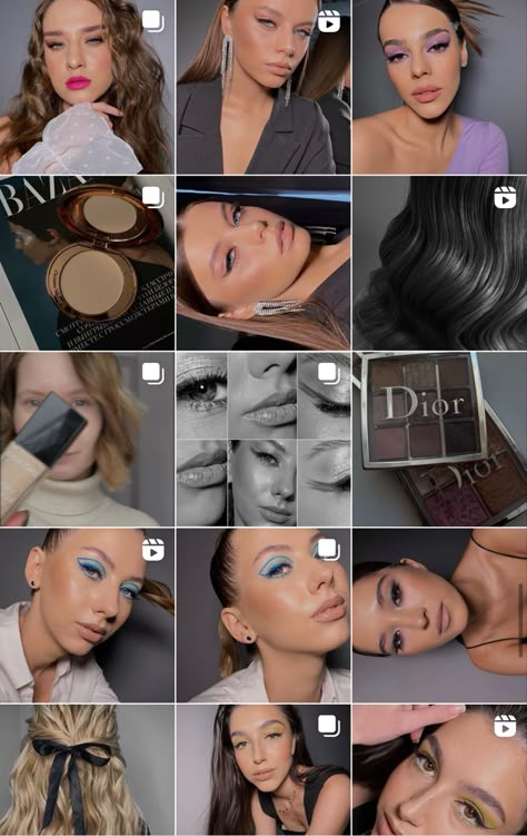 Makeup Artist Aesthetic Instagram Feed, Makeup Instagram Aesthetic, Makeup Artist Ig Feed, Makeup Artist Aesthetic Instagram, Makeup Stories Instagram, Mua Instagram Feed, Makeup Portfolio Ideas, Makeup Artist Instagram Feed, Makeup Instagram Feed