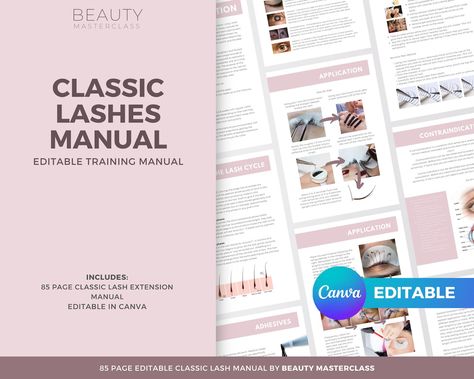 Lash Extension Training, Eyelash Extension Training, Extension Training, Manual Book, Lash Extension, Eyelash Extension, Lash Extensions, Guide Book, Master Class