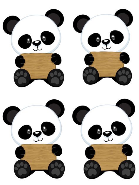 Panda Classroom Theme, Panda Bulletin Board Ideas, Panda Theme, Panda Classroom Decorations, Panda Door Decorations, Panda Themed Classroom Decor, Panda Template, Panda Birthday Theme Decoration, Panda Birthday Party Decorations