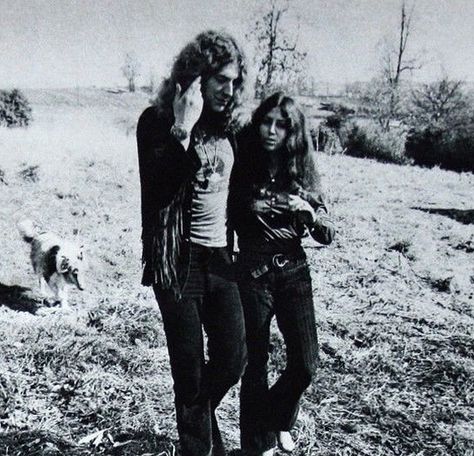 Robert and Maureen with Strider, at his Jennings Farm,  1970 Maureen Wilson, Audrey Hamilton, Thank You Song, Almost Famous Quotes, Vintage Corner, Robert Plant Led Zeppelin, Houses Of The Holy, Whole Lotta Love, Led Zep