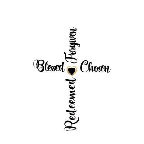 Cross Png, Christian Shirts Designs, Decal Ideas, I Love Jesus, Religious Cross, Love Jesus, Golden Heart, Printed Cups, Cross Tattoo