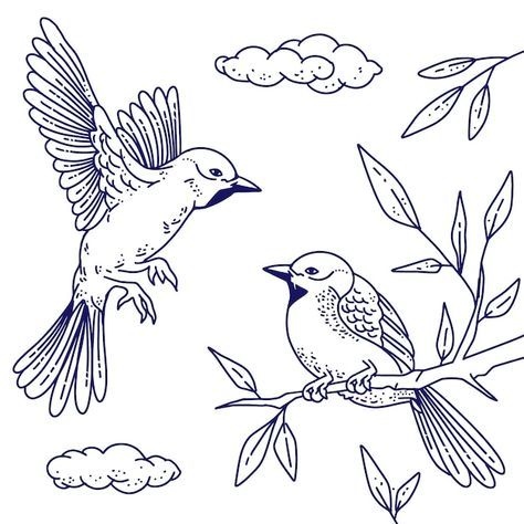 Bird Outline, Add Background, Google Doc, Outline Illustration, Beautiful Sketches, Bird Book, Easy Drawings For Kids, Hand Drawn Vector Illustrations, Outline Drawings