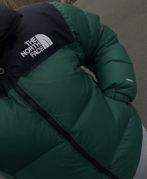 Green North Face Jacket, Green North Face, North Face 700, Black Winter Jacket, North Face Coat, Stylish Hoodies, Mod Style, Man Style, Mod Fashion